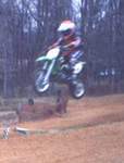 MotocrossAdam jumping the table top